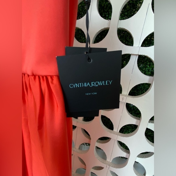 C Cynthia Rowley Isla Scoop‎ Neck Silk Dress - Picture 8 of 12